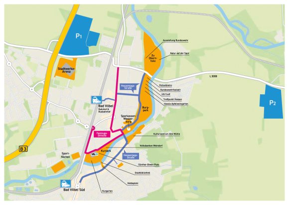 Übersicht Hessentag in Bad Vilbel